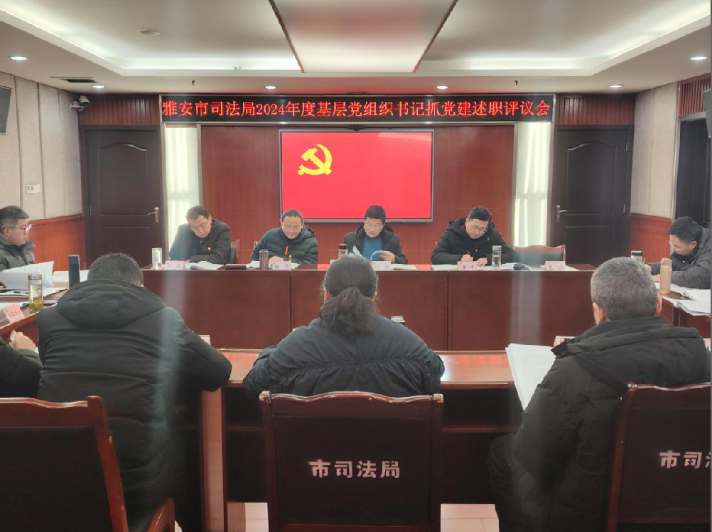 雅安市司法局开展2024年度基层党组织书记抓党建述职评议考核